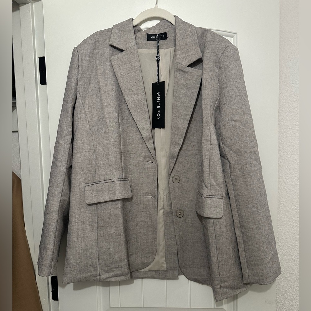 White Fox Oversized Blazer